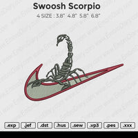 Swoosh Scorpio Embroidery