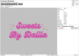 Sweet By Dalila Embroidery File 6 sizes