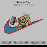 Swoosh Thor Embroidery