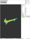 Nike melt Swoosh Embroidery