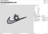 Swoosh Hinata H Embroidery File 6 sizes