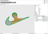 Swoosh Roronoa Zoro Embroidery