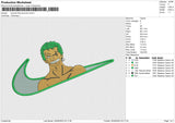 Swoosh Roronoa Zoro Embroidery