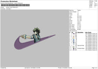 Swoosh Izuku Embroidery File 6 sizes