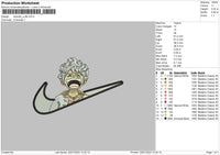 Swoosh Luffy002 Embroidery File 6 sizes