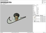 Swoosh Satan Embroidery File  sizes