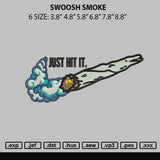 Swooshsmoke Embroidery File 6 sizes