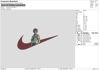 Swoosh Anime 2802 Embroidery File 6 sizes