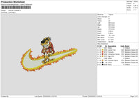 Swoosh Cheetah Embroidery File 6 sizes