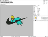 Swoosh Homer 02 Embroidery