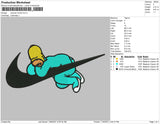 Swoosh Homer 02 Embroidery