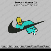 Swoosh Homer 02 Embroidery