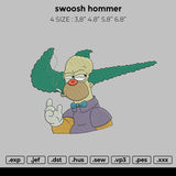 swoosh hommer  mbroidery