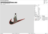 Swoosh Kakashi1103 Embroidery File 6 sizes