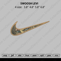 Swoosh Levi titan Embroidery