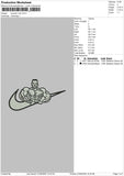 Swoosh Man Embroidery File 6 sizes