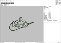 Swoosh Man Embroidery File 6 sizes