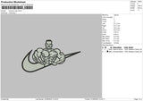 Swoosh Man Embroidery File 6 sizes