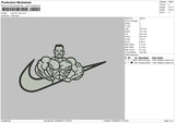 Swoosh Man Embroidery File 6 sizes