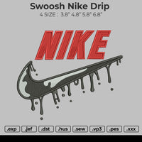 Swoosh Nike Drip Embroidery