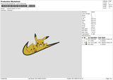 Swoosh Pika V2 Embroidery File 6 sizes