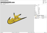 Swoosh Pika V2 Embroidery File 6 sizes