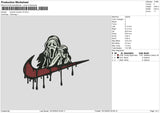 Swoosh Scream V4 Embroidery File 6 sizes