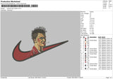 Swoosh Tyler D Embroidery File 6 sizes