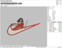 Swoosh Wonder Woman Embroidery