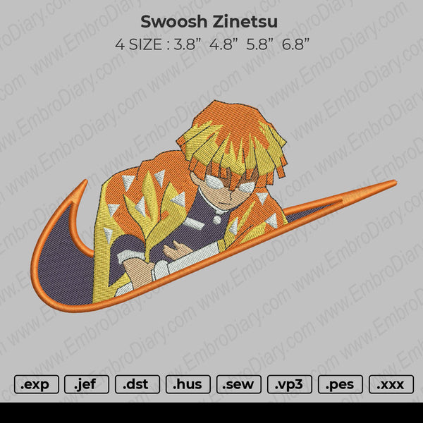 Swoosh Zinetsu Embroidery