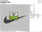 Swoosh Frog Embroidery