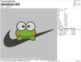 Swoosh Frog Embroidery