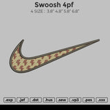 Swoosh 4pf Embroidery