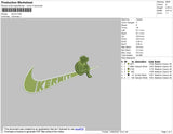 Swoosh Kermit Embroidery