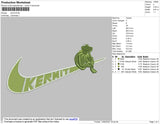 Swoosh Kermit Embroidery