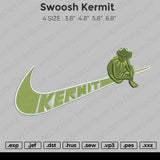 Swoosh Kermit Embroidery