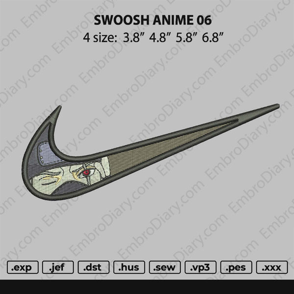 swoosh anime 06 Embroidery