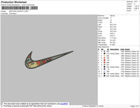 Swoosh Nagato Embroidery