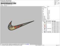 Swoosh Nagato Embroidery