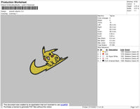 Swoosh Pikachu Embroidery