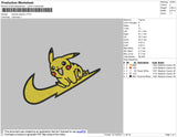 Swoosh Pikachu Embroidery