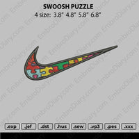 swoosh puzzle Embroidery