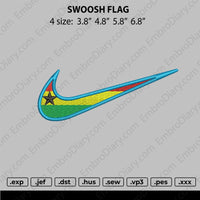 swoosh flag star Embroidery