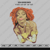 SZA Good Days Embroidery