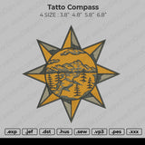 Tatto Compass Embroidery