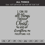 All Things Typography Embroidery File