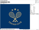 Tennis Club Embroidery