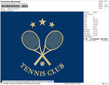 Tennis Club Embroidery