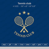 Tennis Club Embroidery