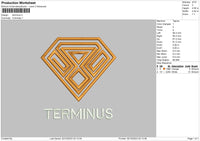 Terminus Embroidery File 6 sizes